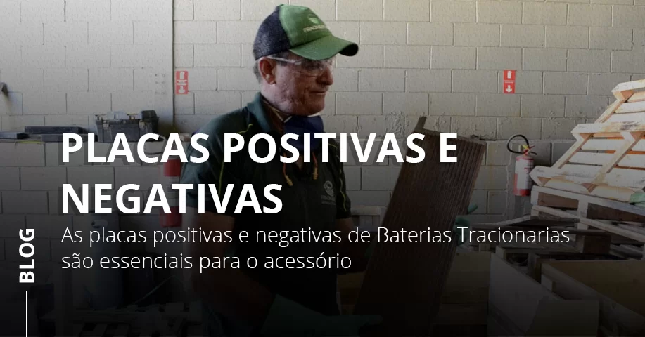 Placas Positivas e Negativas de Baterias Tracionarias